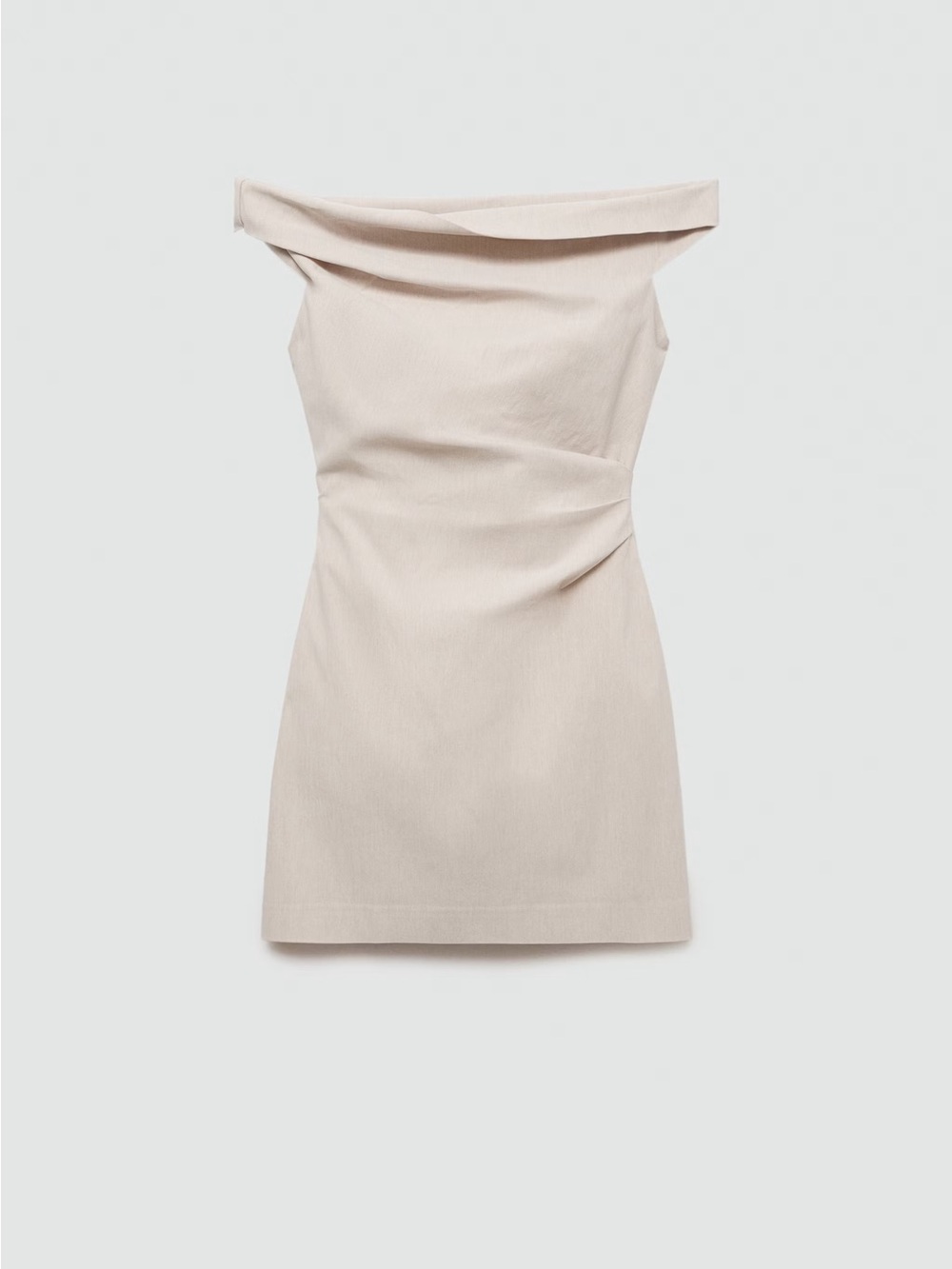 Mango asymmetrical draped mini dress